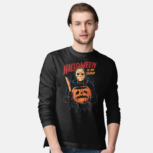 Halloween Is My Friday-Mens-Long Sleeved-Tee-eduely