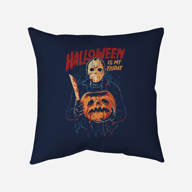 Halloween Is My Friday-None-Removable Cover w Insert-Throw Pillow-eduely