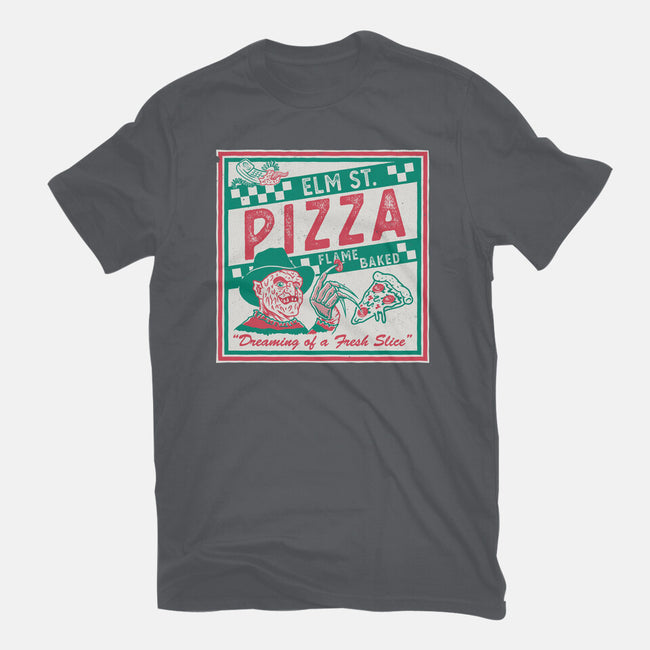 Elm St Pizza-Womens-Basic-Tee-Nemons