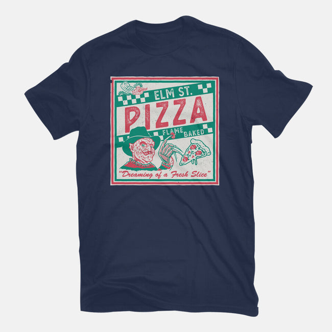 Elm St Pizza-Womens-Basic-Tee-Nemons