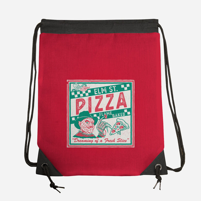 Elm St Pizza-None-Drawstring-Bag-Nemons