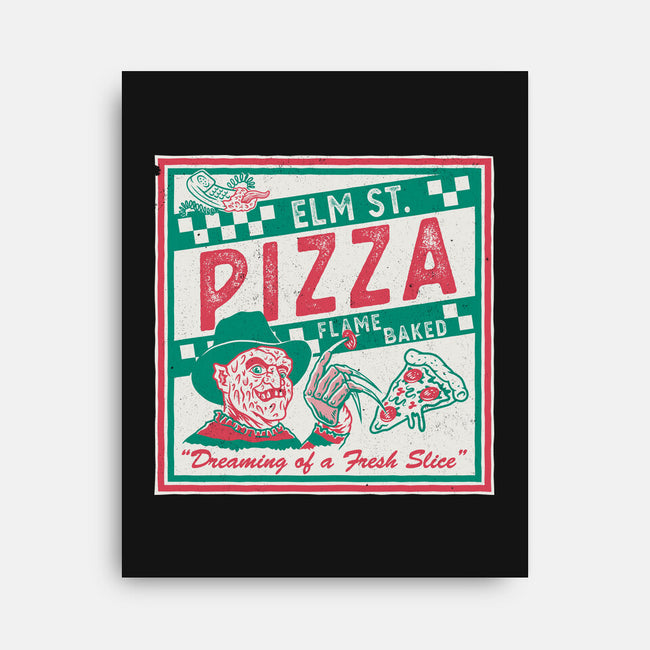 Elm St Pizza-None-Stretched-Canvas-Nemons