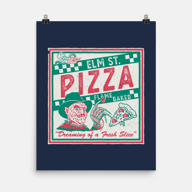 Elm St Pizza-None-Matte-Poster-Nemons