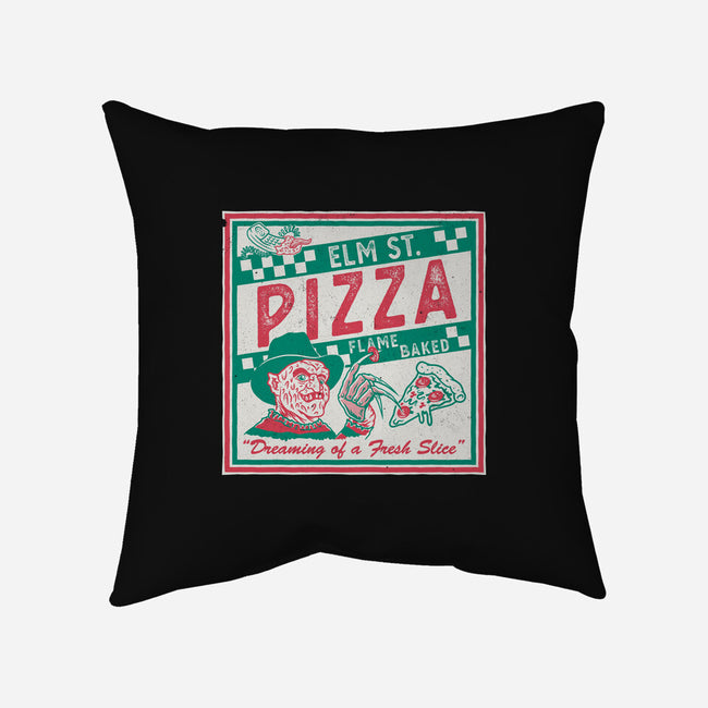 Elm St Pizza-None-Non-Removable Cover w Insert-Throw Pillow-Nemons