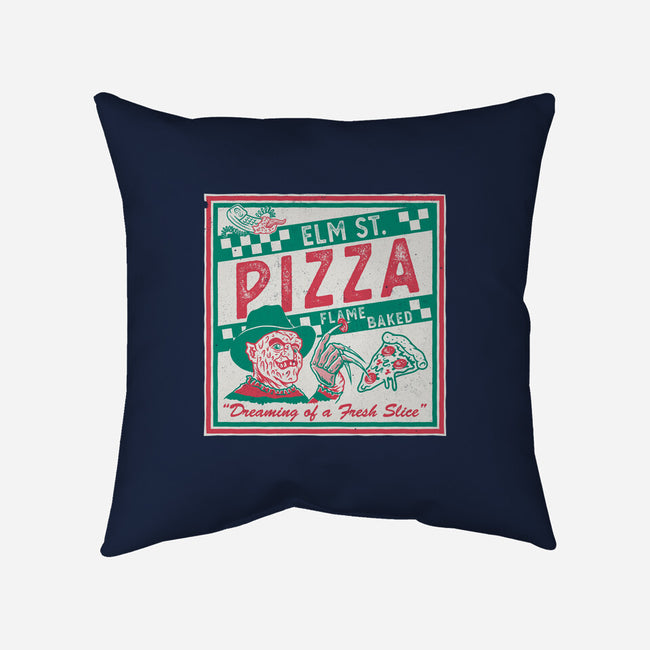 Elm St Pizza-None-Removable Cover w Insert-Throw Pillow-Nemons