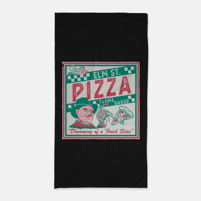 Elm St Pizza-None-Beach-Towel-Nemons