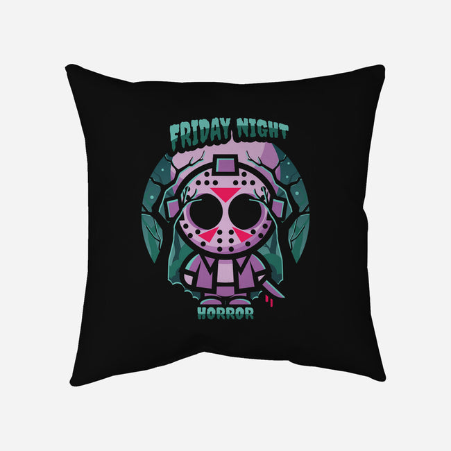 Friday Night Horror-None-Non-Removable Cover w Insert-Throw Pillow-jrberger