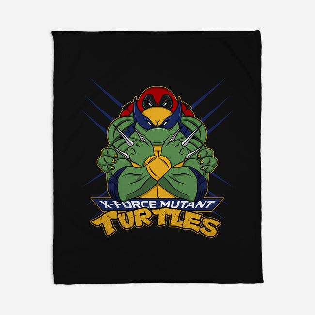 X-Force Mutant Turtles-None-Fleece-Blanket-Nieco