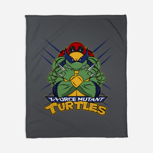 X-Force Mutant Turtles-None-Fleece-Blanket-Nieco