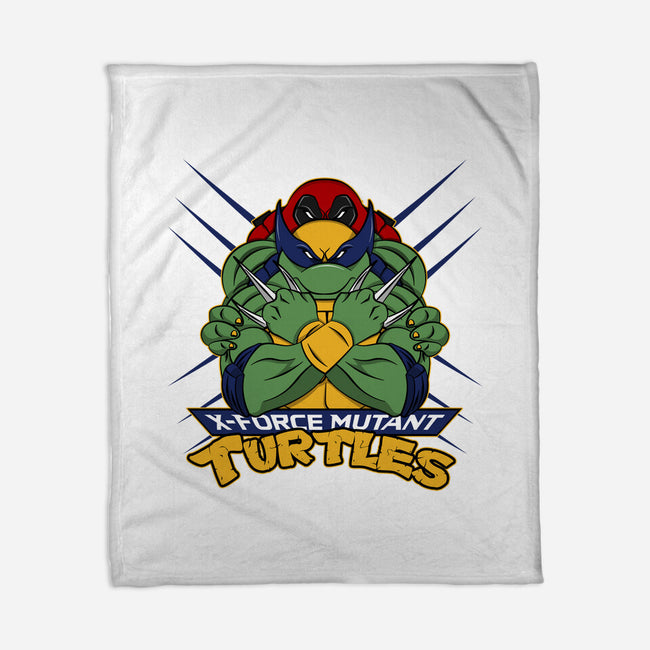 X-Force Mutant Turtles-None-Fleece-Blanket-Nieco