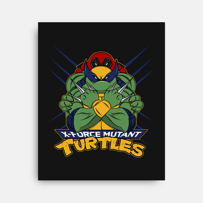 X-Force Mutant Turtles-None-Stretched-Canvas-Nieco