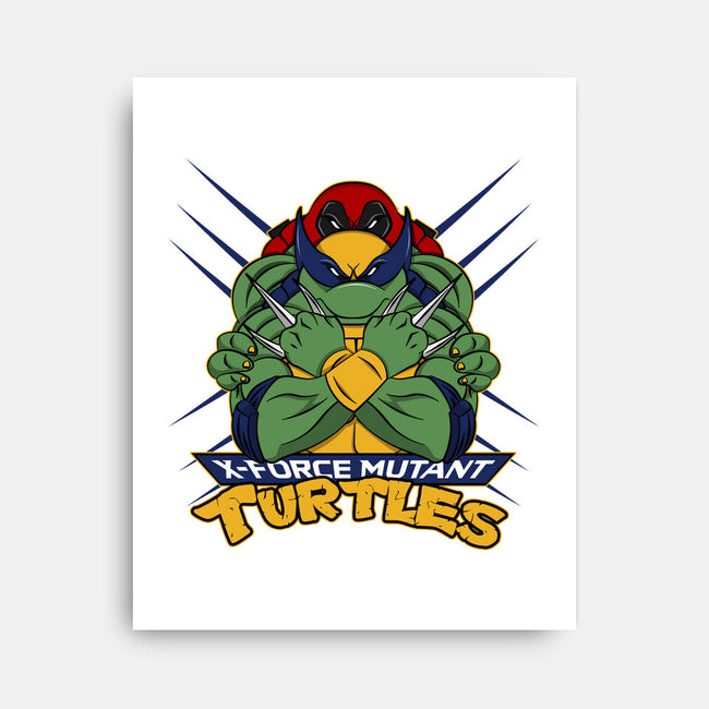 X-Force Mutant Turtles-None-Stretched-Canvas-Nieco