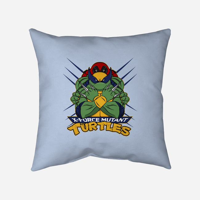 X-Force Mutant Turtles-None-Removable Cover-Throw Pillow-Nieco