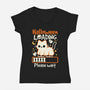 Halloween Loading-Womens-V-Neck-Tee-NemiMakeit