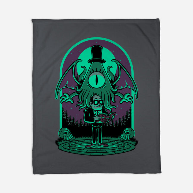 Lovecraft Ritual Falls-None-Fleece-Blanket-Studio Mootant