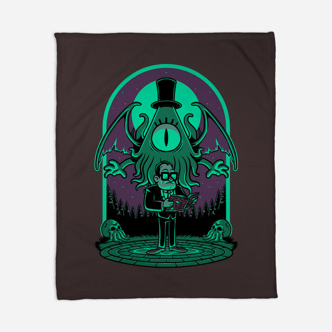 Lovecraft Ritual Falls-None-Fleece-Blanket-Studio Mootant