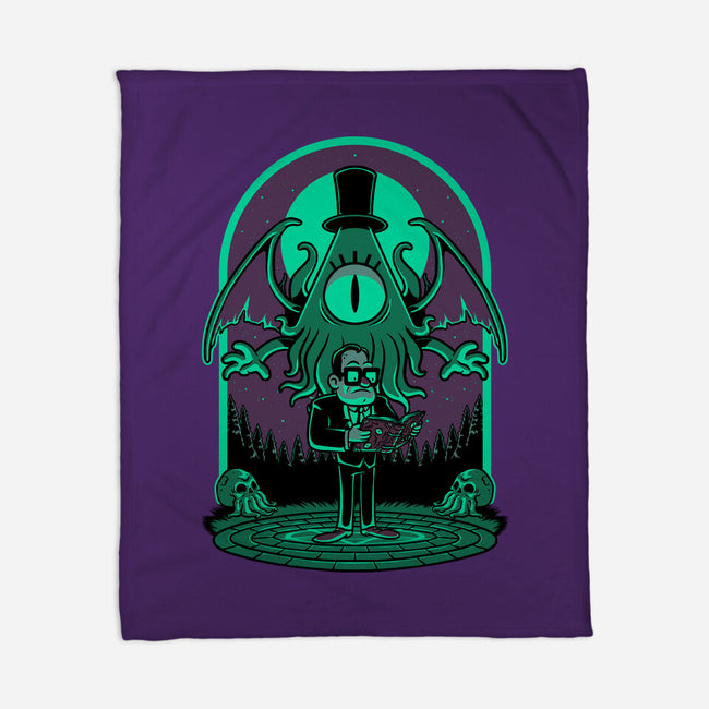 Lovecraft Ritual Falls-None-Fleece-Blanket-Studio Mootant