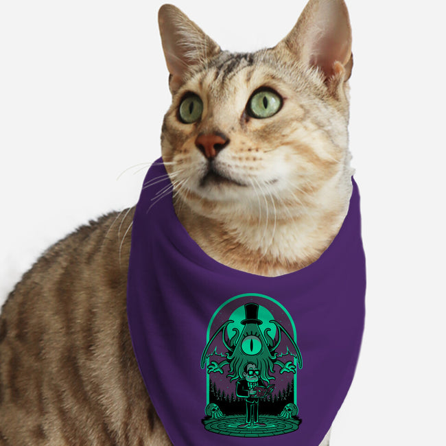 Lovecraft Ritual Falls-Cat-Bandana-Pet Collar-Studio Mootant