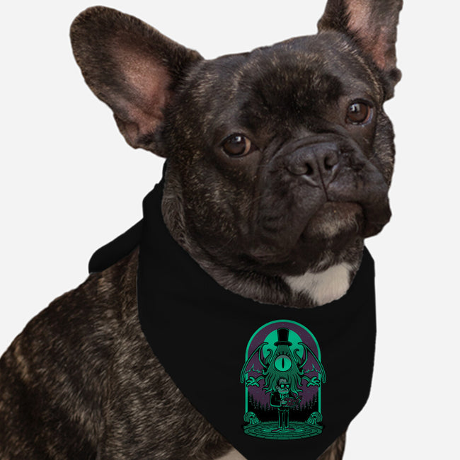 Lovecraft Ritual Falls-Dog-Bandana-Pet Collar-Studio Mootant