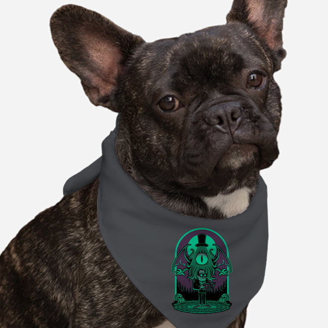 Lovecraft Ritual Falls-Dog-Bandana-Pet Collar-Studio Mootant