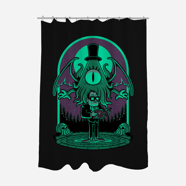 Lovecraft Ritual Falls-None-Polyester-Shower Curtain-Studio Mootant