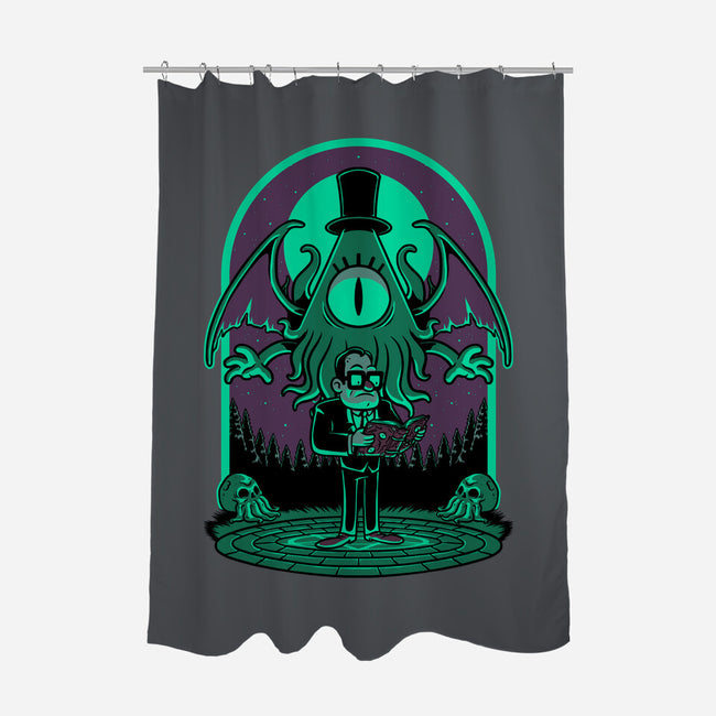 Lovecraft Ritual Falls-None-Polyester-Shower Curtain-Studio Mootant