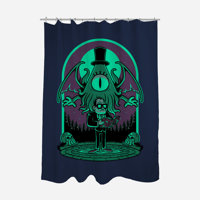 Lovecraft Ritual Falls-None-Polyester-Shower Curtain-Studio Mootant