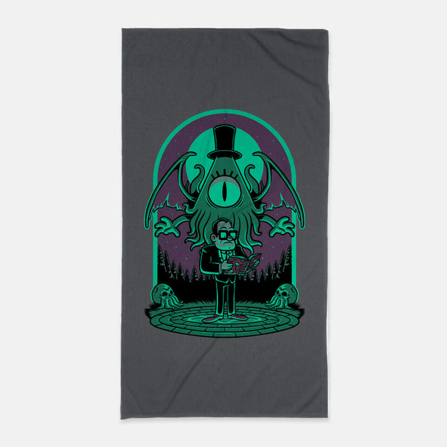 Lovecraft Ritual Falls-None-Beach-Towel-Studio Mootant