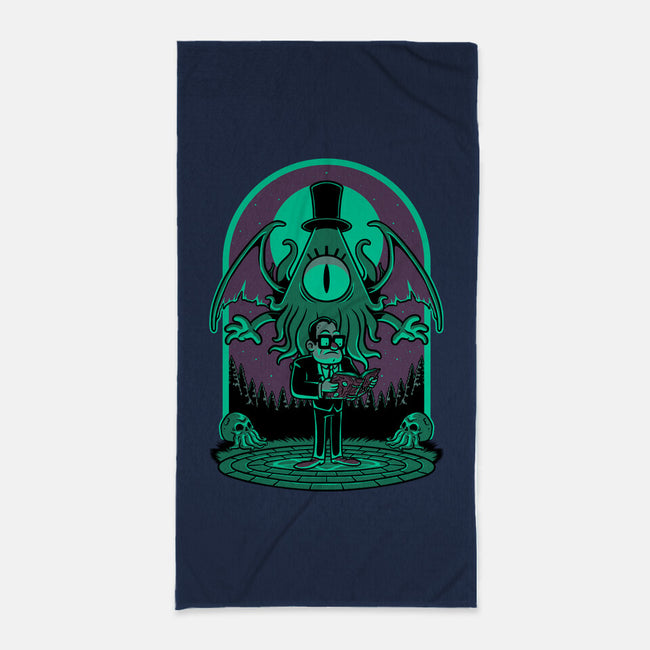 Lovecraft Ritual Falls-None-Beach-Towel-Studio Mootant