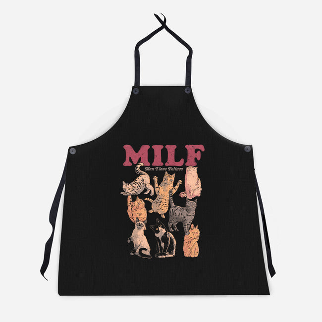 Man I Love Felines-Unisex-Kitchen-Apron-eduely