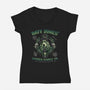 Locker Supply-Womens-V-Neck-Tee-glitchygorilla