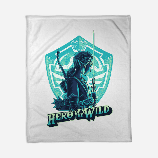 Hero Of The Wild-None-Fleece-Blanket-rmatix