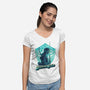 Hero Of The Wild-Womens-V-Neck-Tee-rmatix