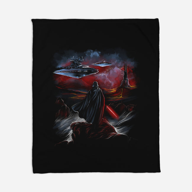 Wanderer Of The Dark Side-None-Fleece-Blanket-zascanauta