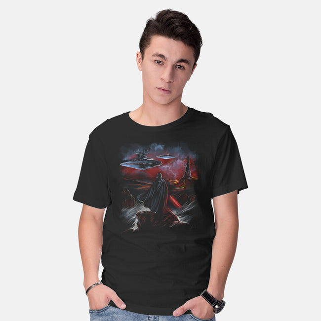 Wanderer Of The Dark Side-Mens-Basic-Tee-zascanauta