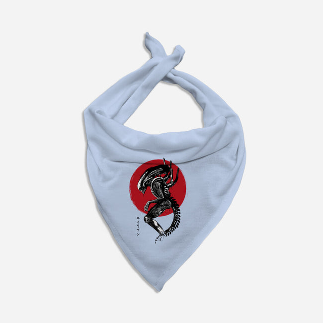 Xenomorph Sumi-e-Cat-Bandana-Pet Collar-DrMonekers