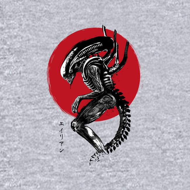 Xenomorph Sumi-e-Unisex-Zip-Up-Sweatshirt-DrMonekers