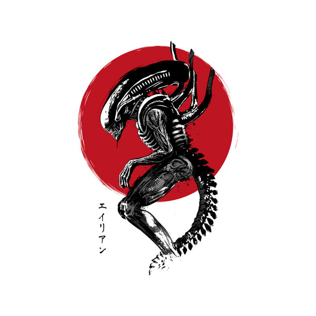 Xenomorph Sumi-e-Unisex-Pullover-Sweatshirt-DrMonekers