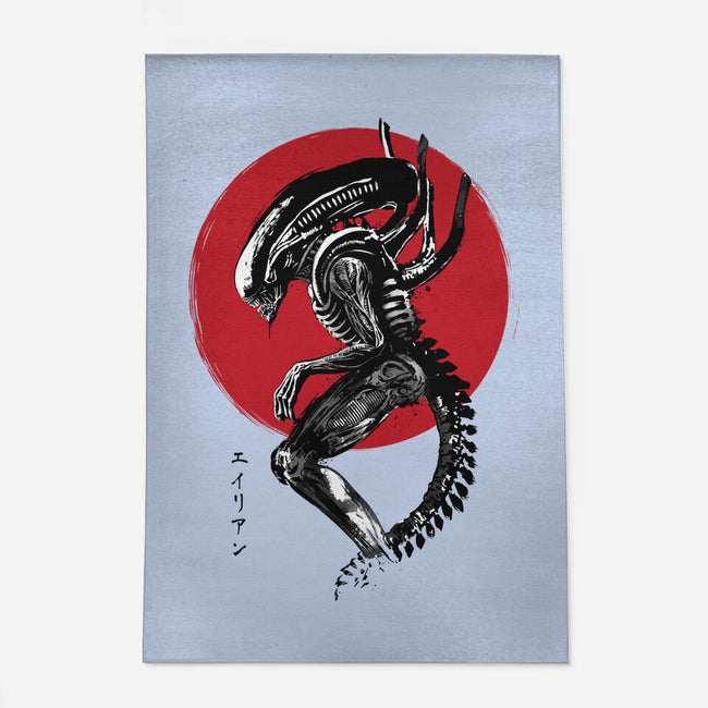 Xenomorph Sumi-e-None-Indoor-Rug-DrMonekers