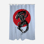 Xenomorph Sumi-e-None-Polyester-Shower Curtain-DrMonekers