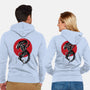 Xenomorph Sumi-e-Unisex-Zip-Up-Sweatshirt-DrMonekers