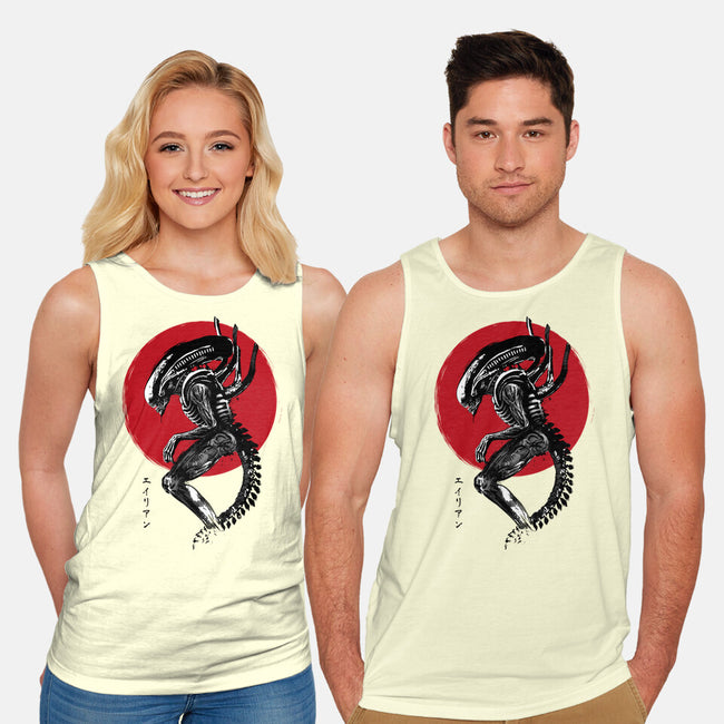 Xenomorph Sumi-e-Unisex-Basic-Tank-DrMonekers