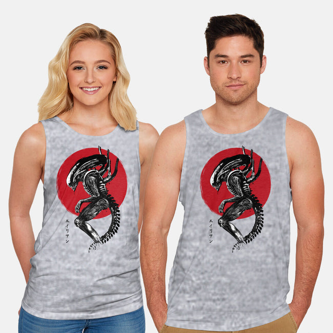 Xenomorph Sumi-e-Unisex-Basic-Tank-DrMonekers