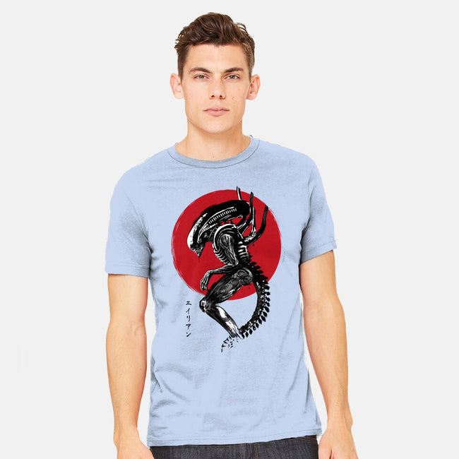 Xenomorph Sumi-e-Mens-Heavyweight-Tee-DrMonekers