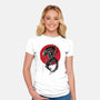 Xenomorph Sumi-e-Womens-Fitted-Tee-DrMonekers