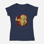 Chest Boy-Womens-V-Neck-Tee-patrickgp