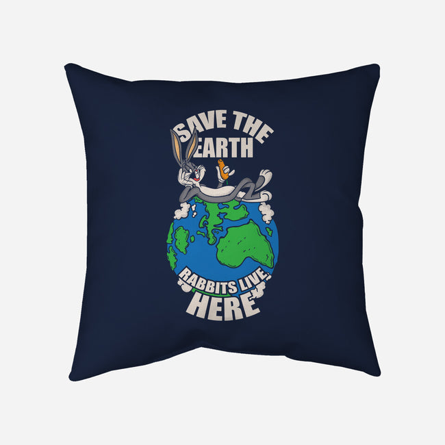 Rabbits Live Here-None-Removable Cover w Insert-Throw Pillow-turborat14