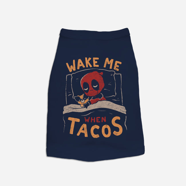 Wake Me When Tacos-Dog-Basic-Pet Tank-Arigatees