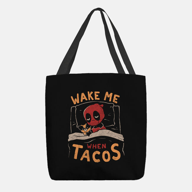 Wake Me When Tacos-None-Basic Tote-Bag-Arigatees