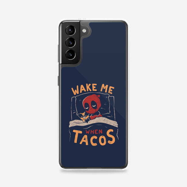 Wake Me When Tacos-Samsung-Snap-Phone Case-Arigatees